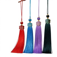 Pendentif porte-bonheur 10 cm en polyester avec pompon, accessoires décoratifs pour sacs, rideaux, voitures, emballages, vêtements, téléphones portables