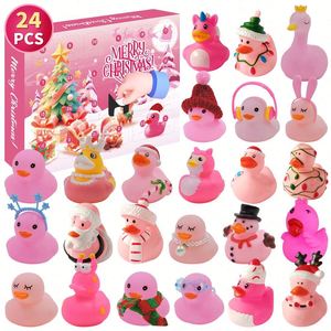Vente en gros : Calendrier de l'Avent de Noël en caoutchouc, boîte de compte à rebours d'Halloween avec petit canard jaune, jouet surprise, cadeau, état neuf - Product Image 4