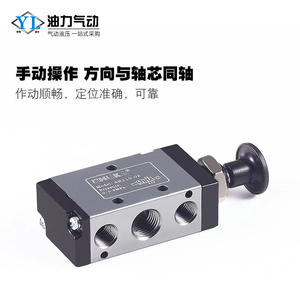 Válvula de Control Neumática Direccional de 2 Posiciones y 5 Vías con Palanca Manual 4H210-08 para Cilindro, Válvulas de Control de Alta Calidad - Product Image 3