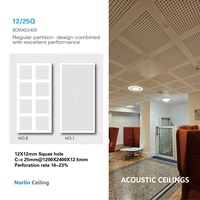 Panneau de plâtre perforé, panneau acoustique décoratif, faux plafond, plaque de plâtre intérieure, plaque de plâtre 1200x2400mm, insonorisant