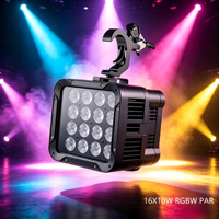 Projecteur LED PAR RGBW DMX512 Amg Wash, Ra90, IP66, étanche, en aluminium, pour intérieur/extérieur, DJ, mariage, location mobile, accessoires d'éclairage de scène