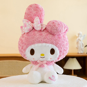 Peluche Súper Suave de Hello Kitty de Sanrio, Animal de Peluche Grande y Abrazable con Relleno de Algodón PP para Decoración Navideña o Regalo - Product Image 4