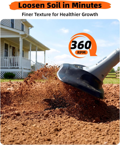 Motoculteur électrique de jardin, mini-cultivateur agricole, petite houe électrique domestique pour le travail de retournement du sol dans la ferme et la cour - Product Image 5
