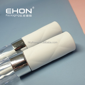 Cute 7.8ml <b>Plastic</b> Lipgloss Tube with Hot Stamped Water Ripple and Diamond Lines Surface Screw <b>Cap</b> Liquid Lip Glaze Container - Product Image 4
