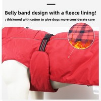Vêtements pour chiens les plus vendus : Manteau en velours effet peau de pêche, harnais en tissu croustillant, vêtements chauds d'hiver pour animaux de compagnie