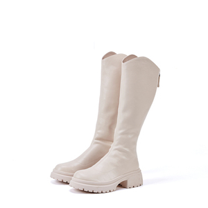 2025 alla moda stivali alti alla coscia da donna comodi stivali invernali caldi per le donne alta qualità con plateau tacchi stivali da festa - Product Image 2