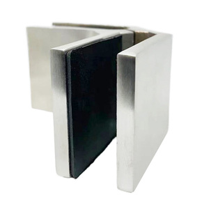 Condibe bàn chải Nickel góc thép không gỉ 8 ~ 12 mét kính lan can kẹp nối - Product Image 1