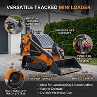Compact Track Loader dengan Quick Attach Plate dan Berbagai Bucket untuk Pekerjaan Pembongkaran, Lansekap, dan Pertanian