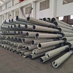 Bonne vente poteau tubulaire en acier galvanisé à chaud de 40 pieds poteau d'énergie électrique <span class=keywords><strong>portique</strong></span> en acier - Product Image 6