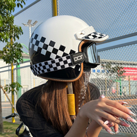 Casque de moto rétro ouvert en ABS pour la protection de la tête, certifié DOT, idéal pour l'été et le sport – Vente en gros directe usine