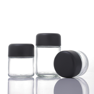 Barattoli in Vetro per Concentrati con Tappo a Vite Resistente ai Bambini, 15/30/60/90/120ml, Nero e Bianco, 5g 9g, per Confezionamento Fiori di Canapa - Product Image 6