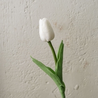 Bunga Tulip Mini PU Buatan, Simulasi Tinggi, Lembut, untuk Pernikahan, Hari Valentine, Dekorasi Rumah, Grosir Lintas Negara