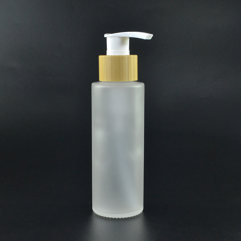 Frosted Glass Cream Biodegradable Cosmetic Jars 0.35oz To 3.5oz Sprayer Pump