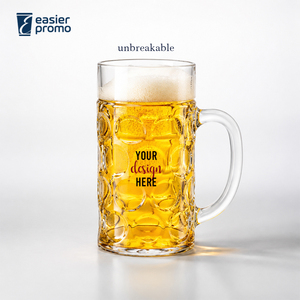 Jarra de Cerveza de Acrílico Personalizada de 500 ml con Asa para Bar - Product Image 1