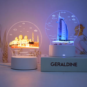 Lámpara <span class=keywords><strong>de</strong></span> noche acrílica 3D con imagen personalizada <span class=keywords><strong>de</strong></span> Dubái, luz <span class=keywords><strong>de</strong></span> mesita <span class=keywords><strong>de</strong></span> noche, cualquier foto puede personalizarse, producto <span class=keywords><strong>de</strong></span> nuevo diseño - Product Image 2