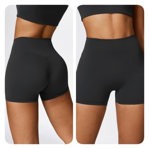 Shorts de sport moulants pour femme, leggings taille haute, pantalon de fitness amincissant, vêtements de gym et yoga, rehausseur de hanches, personnalisé pour la course - Product Image 3