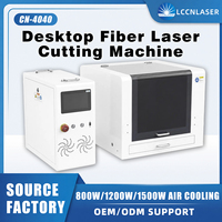 Mini machine de découpe laser à fibre 400x400mm, découpeuse CNC de métal de bureau
