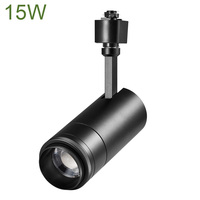Foco de Luz LED para interiores, lámpara con Zoom COB y Tracklight, 6114, 15W, 220V, CRI95, CRI97