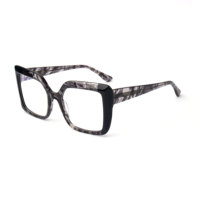 Monturas de Gafas de Acetato para Mujer, Diseño de Marco Grande, a la Moda, Populares, de Alta Calidad, Hechas a Mano en Fábrica