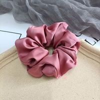 Élastique à cheveux en soie pour femme, multicolore, serre-tête, accessoires pour cheveux, chouchou en satin de soie couleur unie