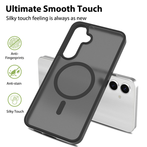 Funda Protectora para Teléfono Galaxy S24 <span class=keywords><strong>Fe</strong></span>, Funda con Anillo Magnético, Sensación de Piel SilverShield, TPU, PC, Carcasa Trasera Rígida para Samsung S24 <span class=keywords><strong>Fe</strong></span> - Product Image 3