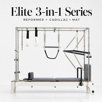 Cadillac de Pilates de Luxe Esthétique Blanc Peint 3-en-1 avec 60 Couleurs de Cuir Microfibre pour la Thérapie Physique