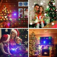 Mini projecteur laser RGB portable sans fil 2025 rechargeable avec activation sonore pour DJ, éclairage de scène et de fête