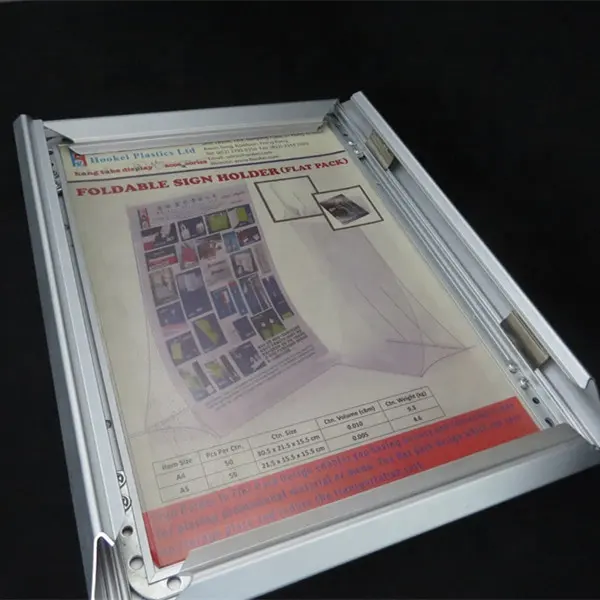 Nieuwe ontwerp Fabricage aluminium snap frames Goedkope A0 A1 A2 A3 A4 poster snap frames 25mm