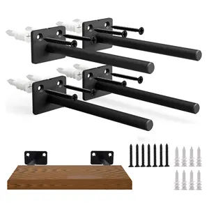<span class=keywords><strong>Support</strong></span> flottant caché |   <span class=keywords><strong>Support</strong></span> mural en métal en forme de I <span class=keywords><strong>pour</strong></span> étagères invisibles - Product Image 2