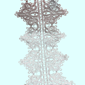 刺繍済み既製服用水溶性ポリエステル光沢レース（衣料品アクセサリー用） ウェディング用品用の刺繍レース。 - Product Image 3