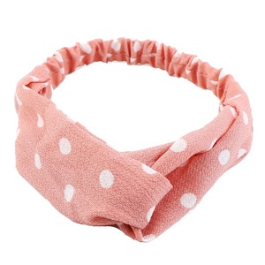 Bandeaux élastiques de style bohème Vintage pour femmes, bandeau de cheveux torsadé à fleurs croisées pour lavage du visage - Product Image 5