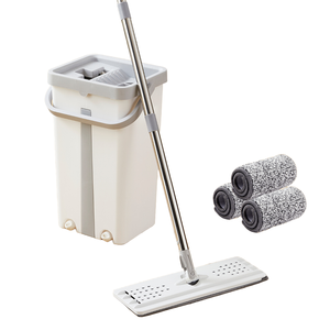 Professional Cleaning Magic <strong>Mop</strong> Bucket Frame <strong>Microfibre</strong> Fabric High Dehydration Rate Automatic Wringing <strong>Mop</strong> and Bucket Set - Product Image 1