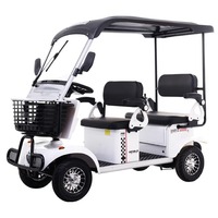 Mini-bus électrique à quatre roues pour adultes et personnes âgées avec auvent, véhicule utilitaire pour passagers et marchandises, pour les trajets scolaires