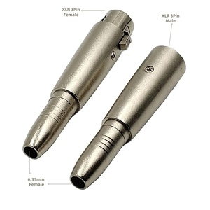 Convertidor de Audio <span class=keywords><strong>Jack</strong></span> Hembra de 6.5mm (1/4 pulg.) a XLR Hembra, Adaptador de Audio XLR Hembra de 3 Pines de Metal de 6.35mm con Conector <span class=keywords><strong>Jack</strong></span> de 1/4 pulg. (6.35mm) - Product Image 4