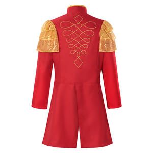 यूरोपीय अमेरिकी रेट्रो स्टैंड-अप कॉलर सर्कस प्रदर्शन पुरुषों के लिए मध्ययुगीन कपड़े - Product Image 2