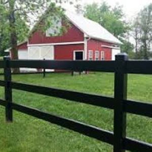 <span class=keywords><strong>Corral</strong></span> de caballos de PVC de Australia moderno de 5 pies, 3 rieles, revestimiento en polvo, Riel de poste de vinilo negro, paneles de valla de ganado fáciles, uso agrícola - Product Image 2