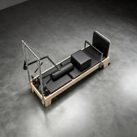 Lit de Pilates Reformer professionnel en bois d'érable, machine de fitness pour l'entraînement du tronc et le remodelage corporel