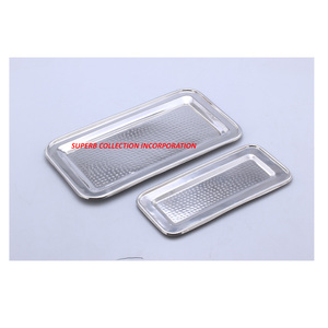 หรูหราและการออกแบบที่ทันสมัยสแตนเลสสี่เหลี่ยมงานแต่งงานที่ให้บริการถาดขายร้อนและมีคุณภาพสูง - Product Image 1