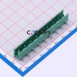KH-ZBF3000R-9P-7.62G Plug-in Terminal Block Through hole Component (THT),P=7.62mm Connector 7.62mm Green Right Angle Pin 9P - Product Image 1