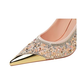 Zapatos Elegantes con Pedrería para Mujer, Nuevas Sandalias Tejidas de Verano, Elegantes, Brillantes y Cómodas, Zapatos de Tacón - Product Image 6