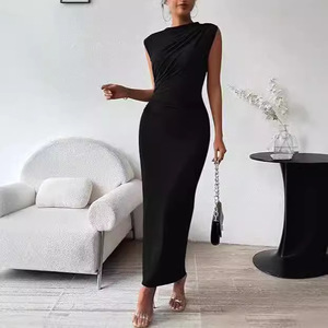 slim fit dress slacks Sleeveless Straight Body Fit Mid Waist Cut-out Dress – Moonstruck