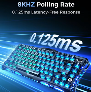 GravaStar V75 Magnetic Switch Gaming <b>Keyboard</b>, Wired <b>Keyboard</b> with 8K Polling Rate RGB Backlight for Valorant Esports Game - Product Image 5