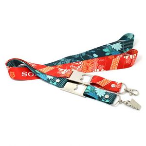 Custom Design <b>Polyester</b> Printed Durable <b>Lanyard</b> Bottle Opener - Product Image 2