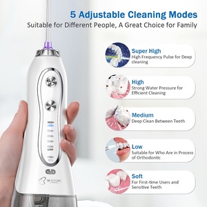 Bestope Hydropulseur dentaire étanche, le plus performant, électrique, USB et à piles, portable pour l'extérieur, l'hôtel et la maison - Product Image 3