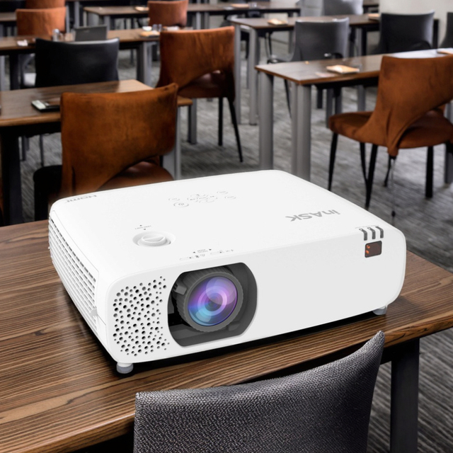 High-brightness Laser Projector for Business&Education Built-in Speaker Projector 4K Greater Clarity 5500-6000 Lumens