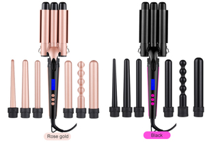 Nouveau produit chaud multifonctionnel cheveux changeant baguette à friser écran LCD intelligent 5-en-1 changement tube fer à friser - Product Image 5