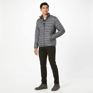 Veste d'hiver matelassée surdimensionnée pour hommes - FINER THREADS Tissu en toile respirant et à séchage rapide Logo personnalisé sur le devant - Product Image 1