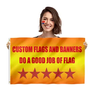 Benutzer definierte Promotion Flagge 3 x5ft benutzer definierte Sublimation leere Logo Banner jedes Design im Freien fliegende Flagge 4x6 Flaggen benutzer definierte Banner