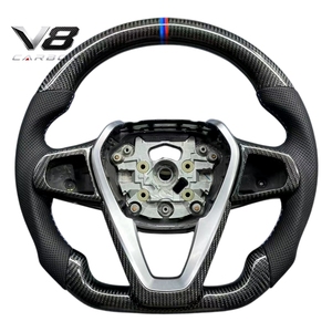 Volante Deportivo de Fibra de Carbono Real con LED, Estilo Racing, Modificado para Serie 4 G22 G82 420 425 430 440, V8carbon - Product Image 6