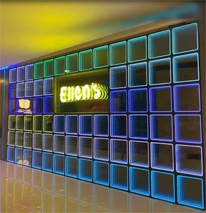 Infinity Abyss Câu lạc bộ đêm trang trí nội thất gương Led Logo KTV Disco ánh sáng sân khấu thanh KTV hộp đêm cửa hàng 3D sàn cửa hàng thực hiện bán buôn - Product Image 5